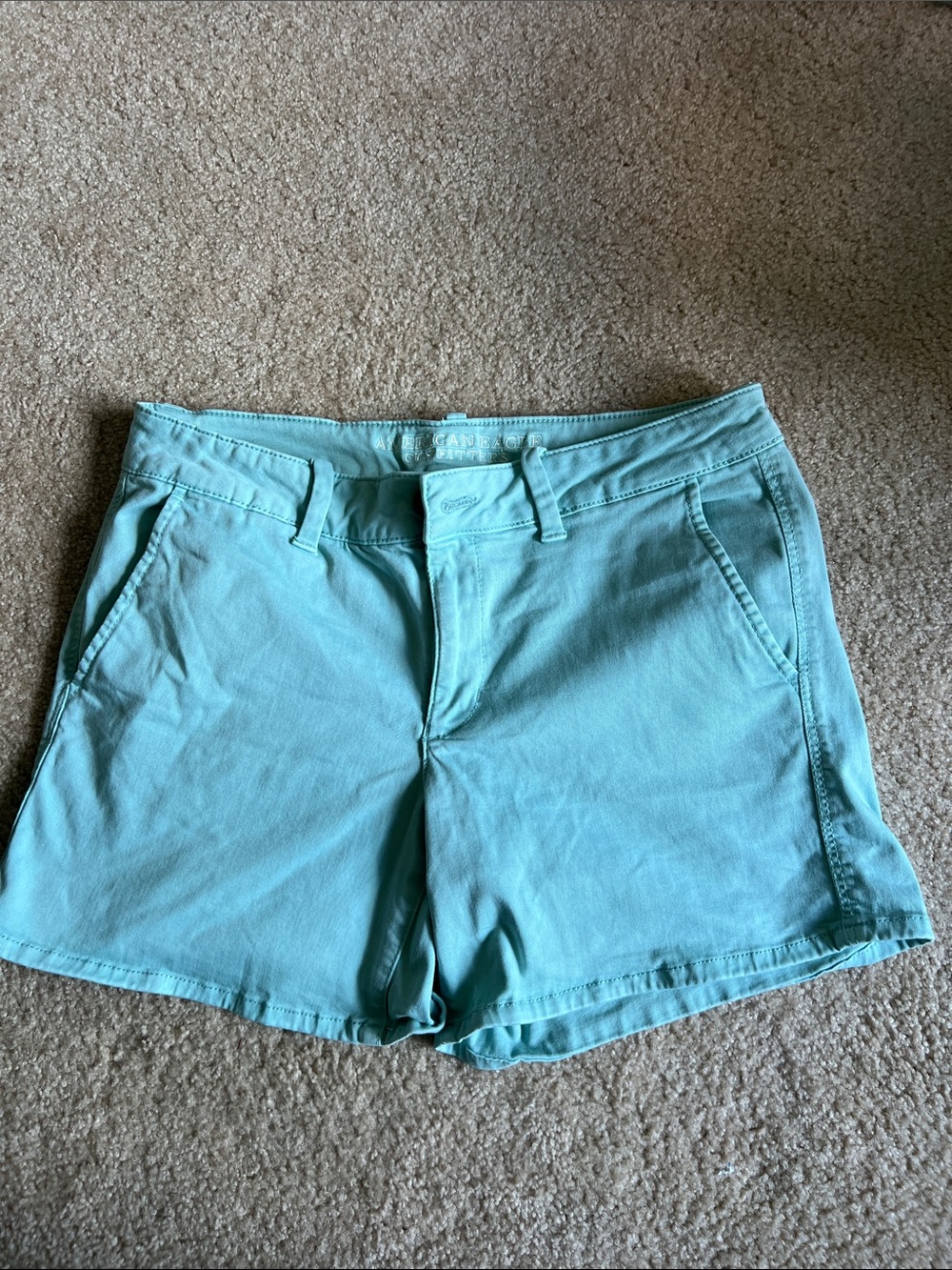 American Eagle Outfitters Women's Teal Casual Shorts